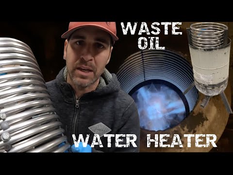 Видео: Водонагреватель/бойлер на отработанном масле — видео сборки