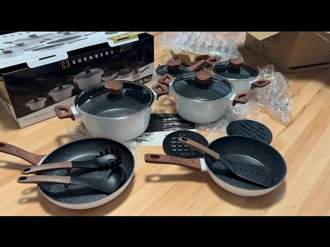 Видео: #64 Vlog 🇩🇪/ Обзор и тестирование стильного набора посуды: Эденсберг в белом 
