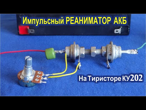 Видео: Импульсный ЗАРЯДНИК РЕАНИМАТОР Аккумуляторов на Тиристорах