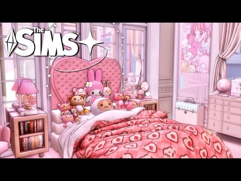 Видео: My Melody & Kuromi Apartment | симс 4
