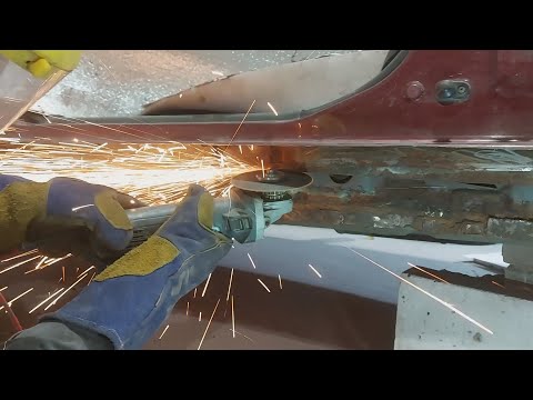 Видео: Как переварить усилитель в пороге.Действия поэтапно,подготовка.Продолжение ремонта порогов.
