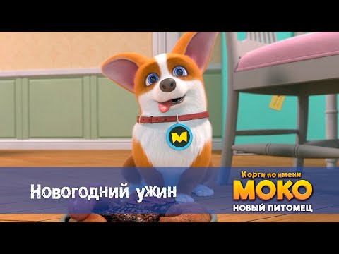 Видео: Корги по имени Моко. Новый питомец - Серия 7.Новогодний ужин - Премьера мультфильма