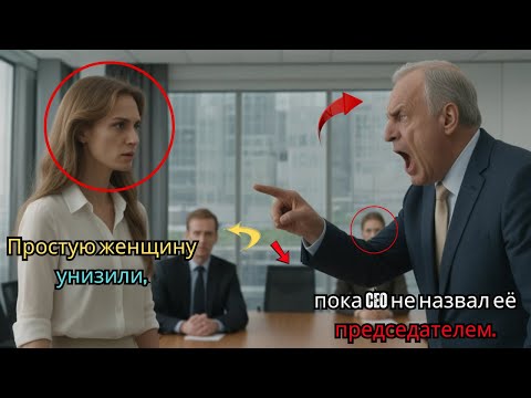 Видео: Простую женщину унизили, пока CEO не назвал её председателем.