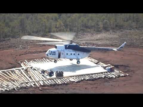 Видео: Работа с подвеской Ми-8Т "ЕЛЬЦОВКА" на буровой ХМАО-Югра