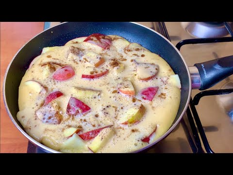 Видео: За 5 минут ЯБЛОЧНЫЙ ПИРОГ на сковороде, который тает во рту! Быстрый и Вкусный Завтрак!