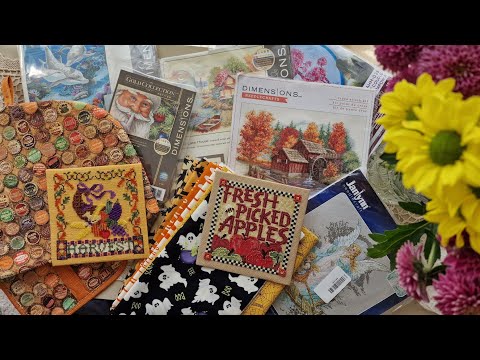 Видео: 388. Рукодельный микс 228/ Mill Hill " Picked Apples" & " Harvest Bounty"/ Грелка на чайник мужская