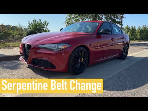 Видео: Замена поликлинового ремня Alfa Romeo Giulia/Stelvio 2.0T