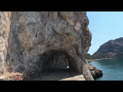 Видео: Греция Peloponnes. Серия 7. Arkadiko (Микейский мост) , город Nafplio , крепость Palamidi .