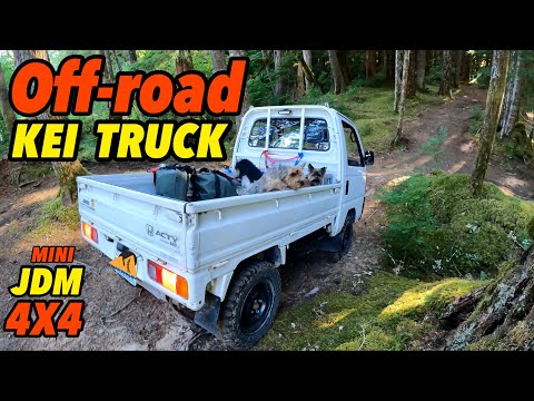 Видео: Внедорожные маршруты и кемпинг на нашем мини-грузовике Honda Acty JDM 4x4 KEI TRUCK