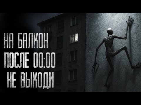 Видео: НА БАЛКОН ПОСЛЕ ПОЛУНОЧИ НЕ ВЫХОДИ... Страшные истории на ночь