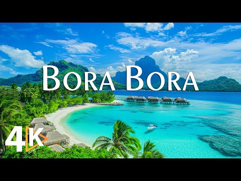 Видео: ЧУДЕСА БОРА-БОРА 4K UHD • Безмятежный вид на море, расслабляющие волны и успокаивающая музыка