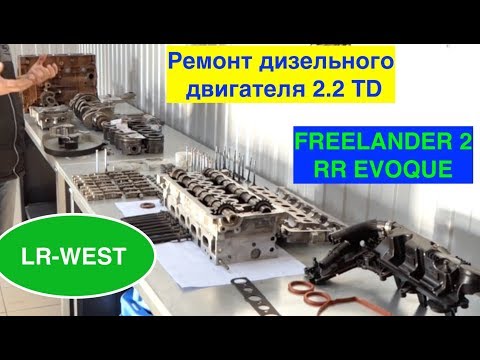 Видео: Капитальный ремонт дизельного двигателя 2.2 на Фрилендер 2 и Рендж ровер ЭВОК.