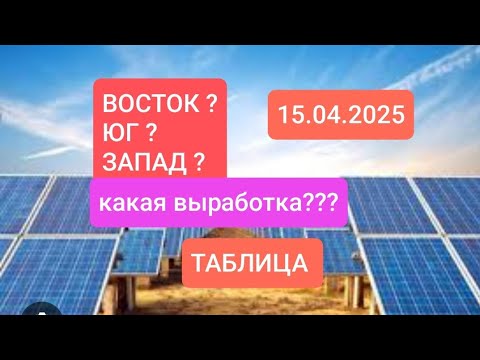Видео: 15.04.2025 .СКОЛЬКО ВЫРАБАТЫВАЮТ  РАЗНОНАПРАВЛЕННЫЕ ПОЛЯ В РАЗНОЕ ВРЕМЯ СУТОК? ТАБЛИЦА!!
