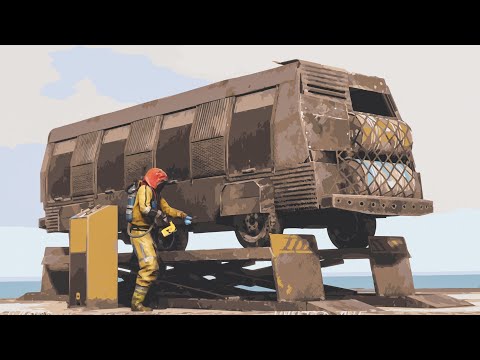 Видео: Создал бронированную машину! Обороняю гараж на высоте в Rust/Раст