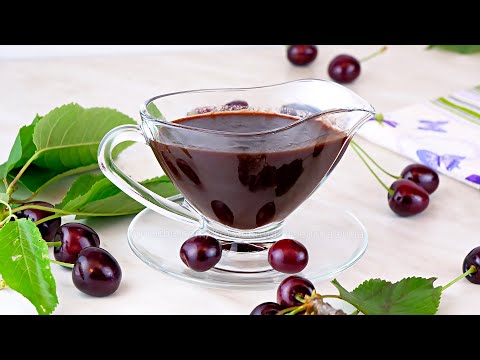 Видео: 🍒Пикантный соус из черешни/вишни к мясу и птице! Заготовка на зиму - соус к мясу с чесноком и карри!
