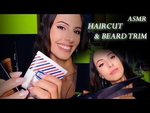 Видео: Extremly Relaxing Haircut & Beard Trim RP✂️ ASMR Personal Attention Triggers 😴| АСМР На Български