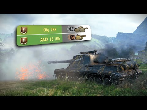 Видео: Об 268: Один Видит, Один Бьёт - World of Tanks