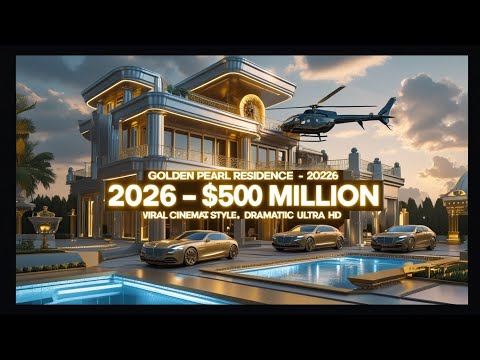 Видео: Внутри «Golden Pearl Residence 2026 самый роскошный дом за $500 млн