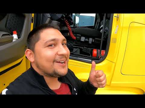 Видео: Оправих седалката на камиона, докато чаках в сервиза на SCANIA  [3/4] Denis Kadirow TruckVloger