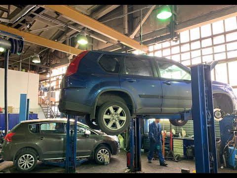 Видео: NISSAN X-TRAIL, вибрация при маленькой скорости. Находим и устраняем причину.