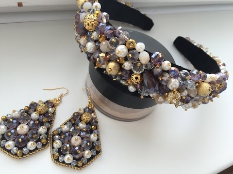 Видео: Мастер-класс! Сережки в ободку "Дольче".  Master Class! Earrings in the rim of " Dolce "