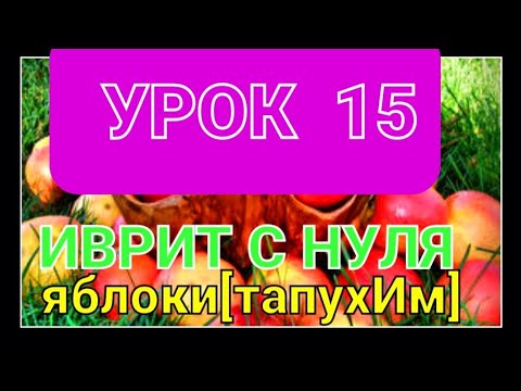 Видео: ИВРИТ...Урок 15.                                        Учимся покупать...🍏🍅🧀🍞