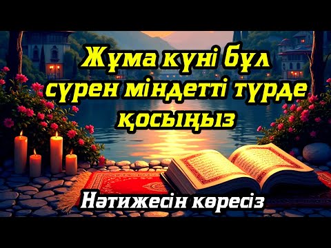 Видео: Жұма күні бұл сүрені міндетті түрде қосыңыз. Нәтижесін көресіз #құран
