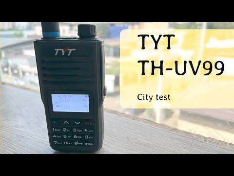 Видео: Радиостанции TYT TH-UV99. Тест дальности связи в городе