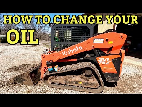 Видео: Замена масла Kubota SVL 75-2 / Экономьте время и деньги, делая это самостоятельно