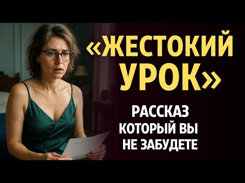 Видео: «ЖЕСТОКИЙ УРОК». Я плакала когда читала эту историю... Рассказ, который вы запомните. История.