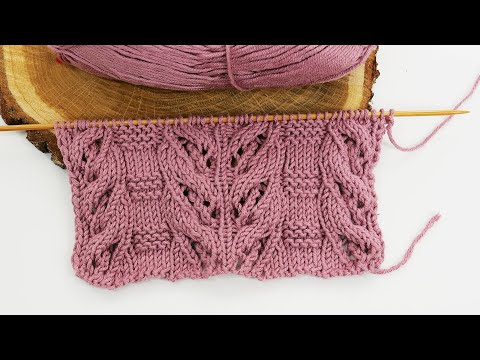 Видео: Великолепная ажурная коса спицами