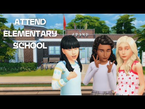 Видео: Как пойти в начальную школу в Sims 4 с приключениями