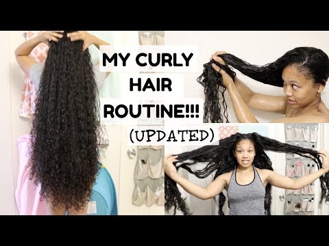 Видео: Мой обновлённый уход за кудрявыми волосами!! | Натуральные волосы | LOVVESAMMAY
