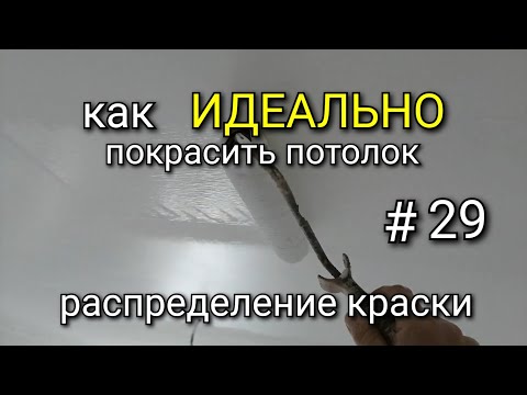 Видео: Как раскатывать краску ПРАВИЛЬНО? Распределение краски. Как ИДЕАЛЬНО покрасить потолок? #29