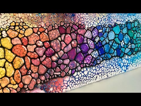 Видео: #112 3D БУЛОЧНАЯ АКРИЛОВАЯ ЗАЛИВКА ДЛЯ ЖИВОПИСИ fluidart
