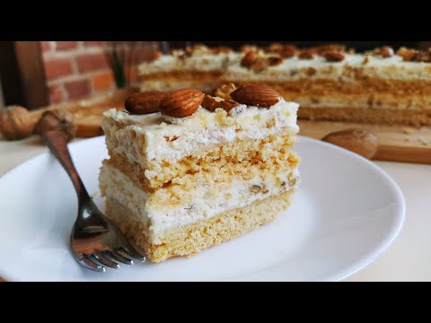 Видео: Песочный торт с безе и орехами (РЕЦЕПТ ОЧЕНЬ ХРУСТЯЩЕГО БЕЗЕ)