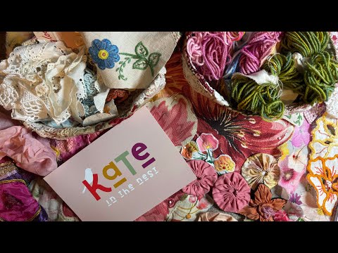 Видео: Тканевая панель — вдохновлена ​​«Кейт в гнезде» #медленныйстежок #шитье #медленныйстежок @kateint...