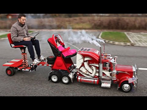 Видео: Гигантские Модели Грузовиков, На Пульту Управления. От Которых Ты Офигеешь