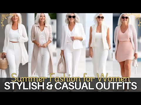 Видео: Летняя мода 2025 для женщин 50-70 лет: стильные и повседневные наряды для очаровательных дам стар...