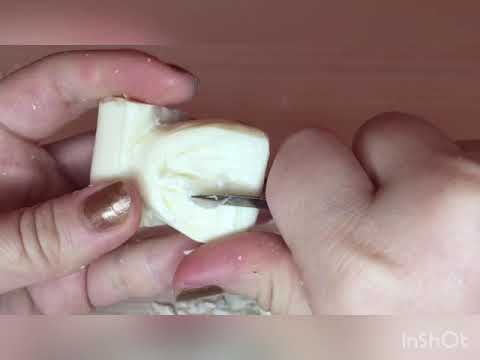 Видео: Моделирование зубов из мыло,центральный резец