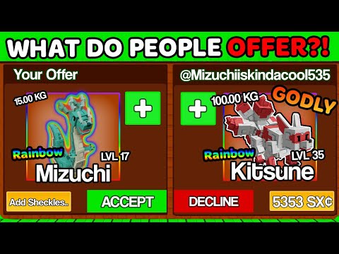 Видео: Что люди предлагают за вылупившегося радужного Мизучи?