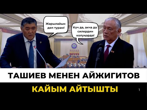 Видео: Ташиев Айжигитов боюнча БШКга кайрылганын айтты