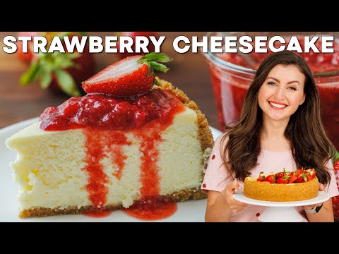 Видео: Как приготовить КЛУБНИЧНЫЙ ЧИЗКЕЙК с клубничным соусом