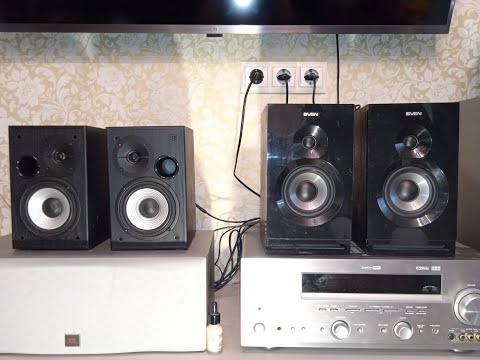 Видео: Видео сравнение активных колонок 2.0 Sven sps-625 и edifier r980t