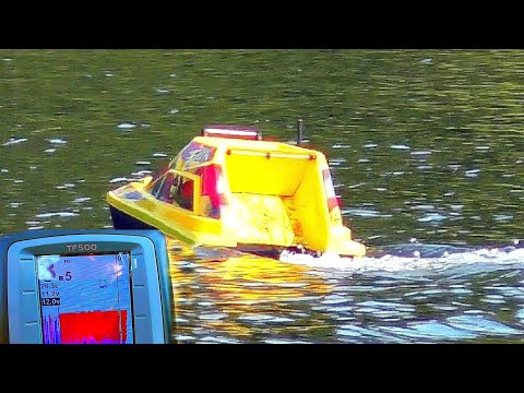 Видео: С эхолотом на водоёме "В гостях у Жоры". Бровки, перепады, рыба.