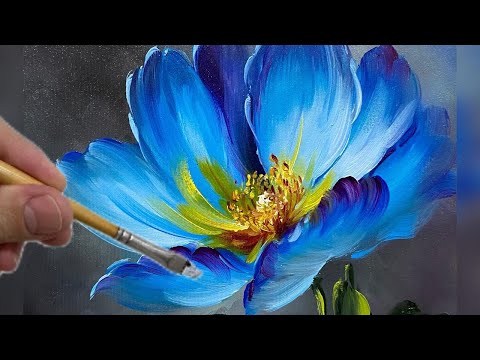Видео: СИЛА СВЕТА / ПОШАГОВАЯ ЖИВОПИСЬ / ПРОЗРАЧНЫЕ ЦВЕТЫ
