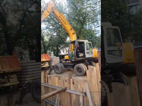 Видео: Стажировка на экскаваторе Hyundai-140