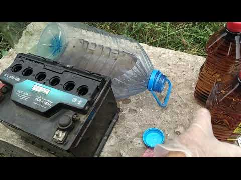 Видео: Оживление аккумулятора - замена электролита
