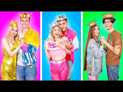 Видео: Богатая vs Бедная vs Гига Богатая Пара | Кто Лучшая Пара в Школе?