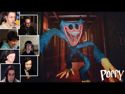 Видео: Реакция Летсплейщиков на Кошмарного Хагги Вагги в Poppy Playtime Chapter 3